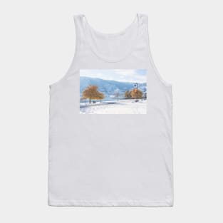 Winter Landscape Scenic View at Skaha Lake in Penticton Tank Top